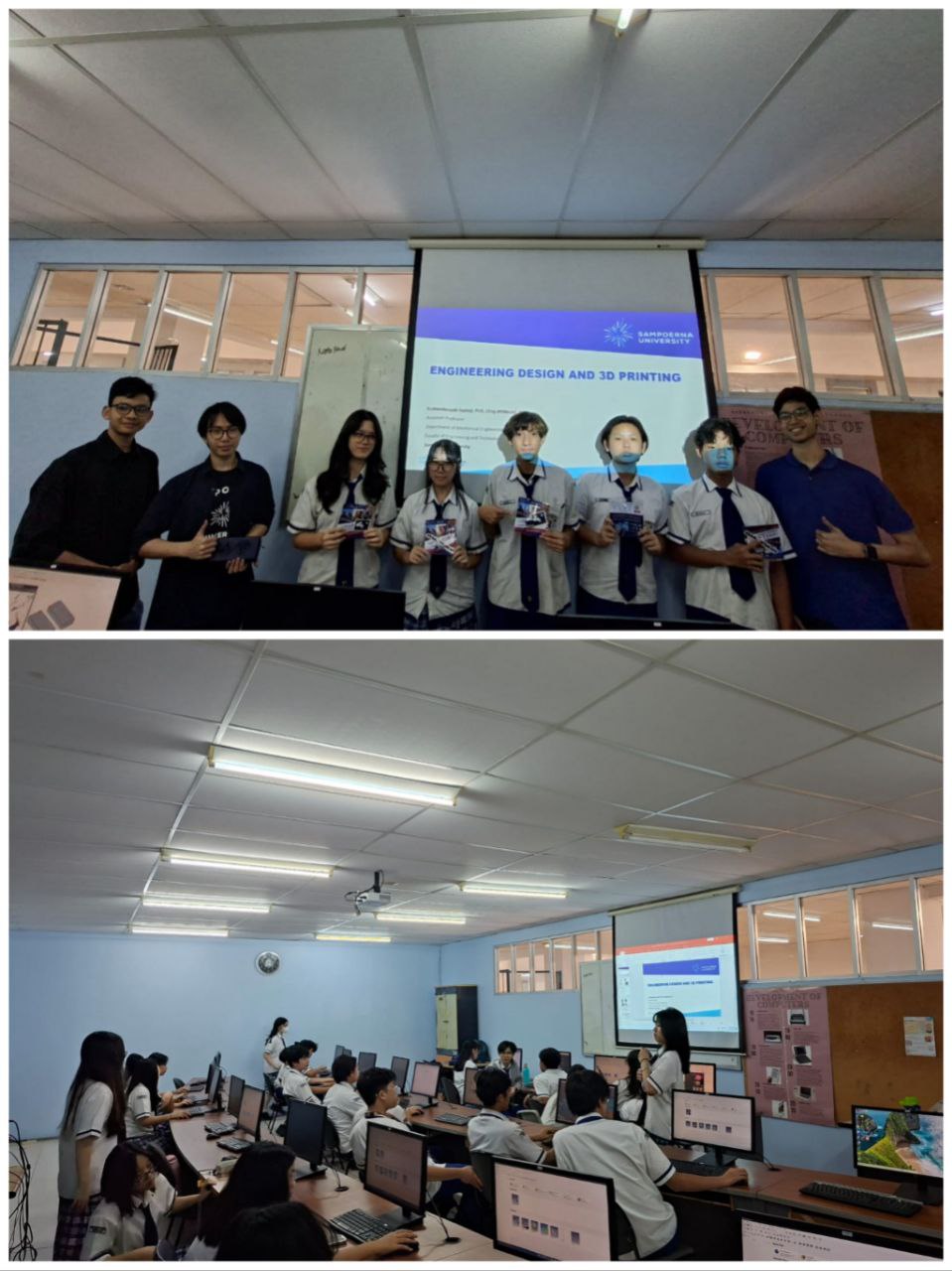 Students participating in ThermoTalkers workshop